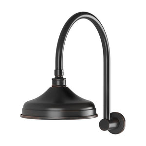 Phoenix Vintage Shower Arm & Rose | Antique Black |