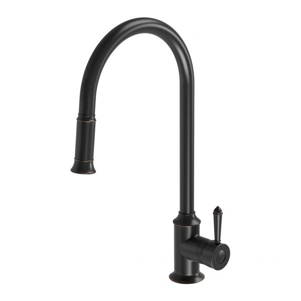 Phoenix Nostalgia Pull Out Sink Mixer 230mm, Antique Black