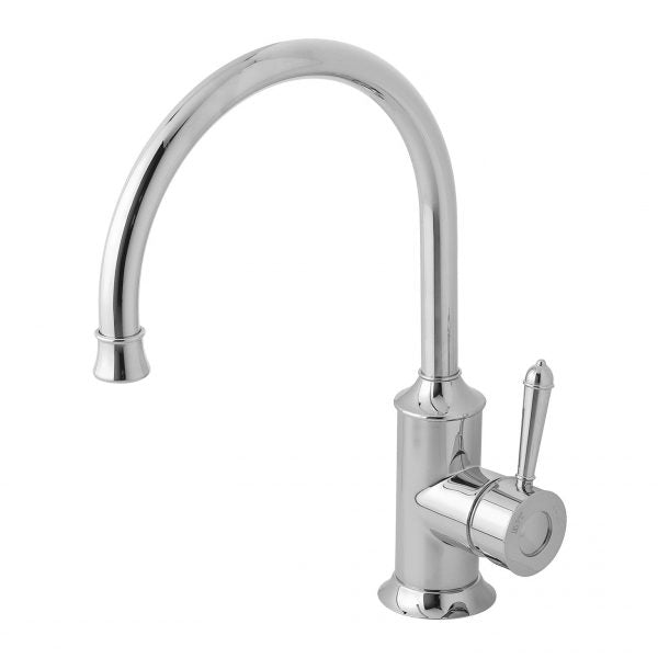 Phoenix Nostalgia Sink Mixer 220mm Gooseneck, Chrome