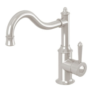 Phoenix Nostalgia Sink Mixer 220mm Shepherds Crook | Brushed Nickel |