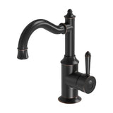 Phoenix Nostalgia Basin Mixer 160mm Shepherds Crook | Antique Black |