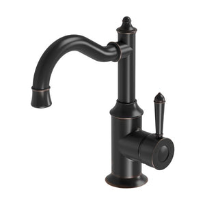 Phoenix Nostalgia Basin Mixer 160mm Shepherds Crook | Antique Black |