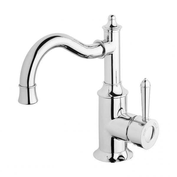 Phoenix Nostalgia Basin Mixer 160mm Shepherds Crook, Chrome