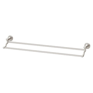 Phoenix Nostalgia Double Towel Rail 760mm | Brushed Nickel |