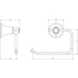 Phoenix Nostalgia Toilet Roll Holder | Brushed Nickel |