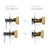 Phoenix Nuage Wall Basin/ Bath Mixer Set 200mm | Chrome |