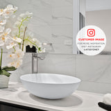 Oasis Slim MK2 Round 400mm Above-Counter Basin, Matte White