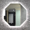Ocho Octagonal 8-sided 888mm LED Mirror with Frosted Glass Border and Demister