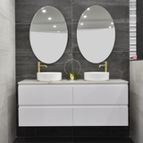 Oval Jewel Frameless Mirror with Bevelled Edge | 2 Sizes, from 600mm to 800mm |