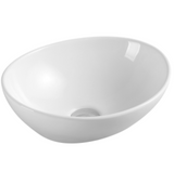 Ovali Above Counter 410mm x 335mm Basin | Gloss White |