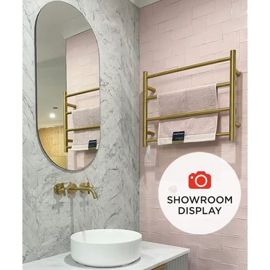 *Clearance* Pill Oval 450mm x 900mm Frameless Mirror with Polished Edge