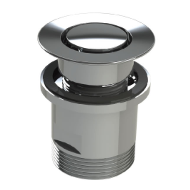 Premium Vanity Pop Down Waste, Universal 32mm and 40mm Installation, Compatible with Overflow and Non-Overflow | Chrome |