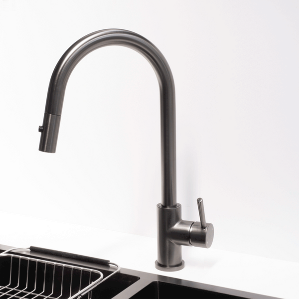 Profile II Kitchen Sink Mixer with Pull-Out, Brushed Gunmetal