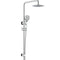 Profile Eco Round Twin Shower System with Rail | Chrome |