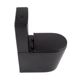 Q Flush Back to Wall Toilet Suite | Matte Black |