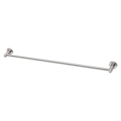 Phoenix Radii SS 316 Single Towel Rail 800mm Round Plate | Stainless Steel |