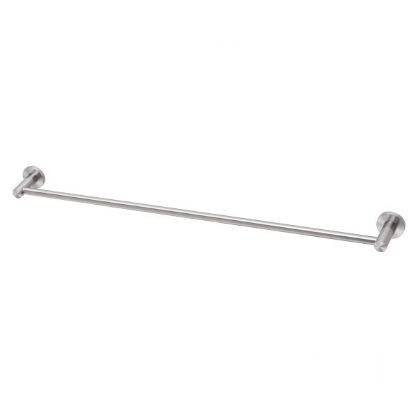Phoenix Radii SS 316 Single Towel Rail 800mm Round Plate | Stainless Steel |