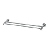 Phoenix Radii SS 316 Double Towel Rail 600mm Round Plate | Stainless Steel |