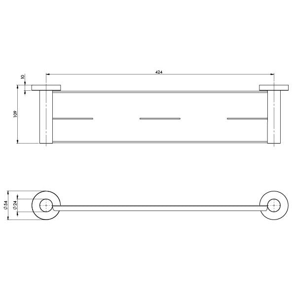 Phoenix Radii SS 316 Metal Shelf Round Plate | Stainless Steel |