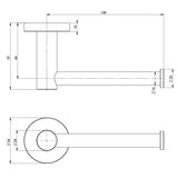 Phoenix Radii SS 316 Toilet Roll Holder Round Plate | Stainless Steel |