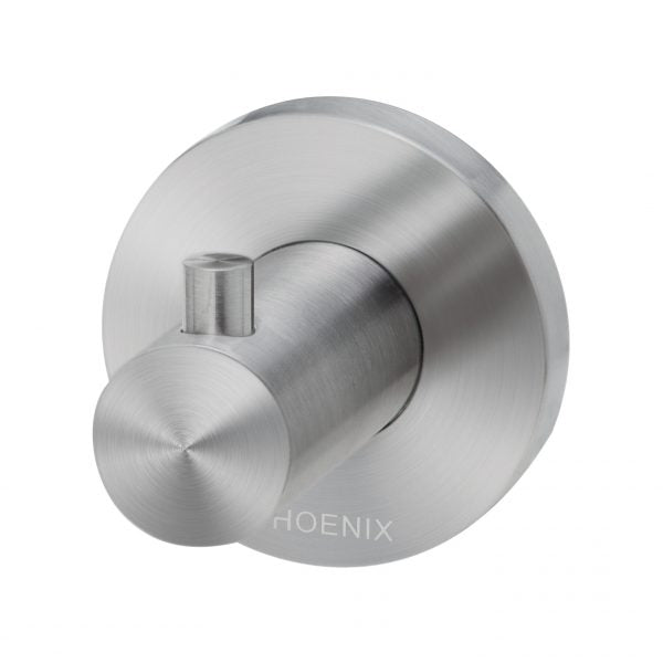 Phoenix Radii SS 316 Robe Hook Round Plate, Stainless Steel