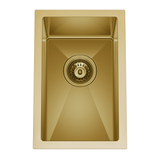 Retto 290mm x 450mm x 230mm Small Stainless Steel Sink | Brushed Brass (gold) |