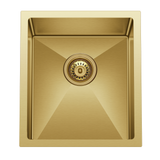 Retto 390mm x 450mm x 230mm Stainless Steel Sink | Brushed Brass (gold) |