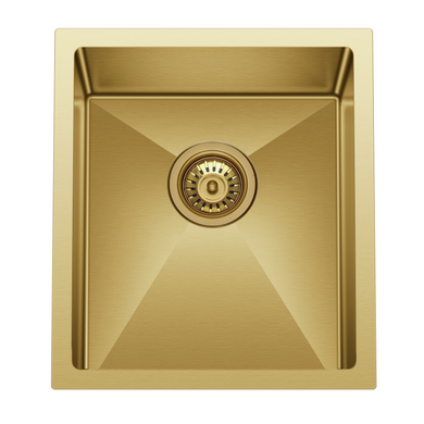 Retto 390mm x 450mm x 230mm Stainless Steel Sink | Brushed Brass (gold) |