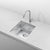 Retto 390mm x 450mm x 230mm Stainless Steel Sink | Brushed Nickel |