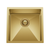 Retto 450mm x 450mm x 230mm Stainless Steel Sink | Brushed Brass (gold) |