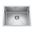 Retto 550mm x 450mm x 300mm Extra Height Stainless Steel Sink | Brushed Nickel |