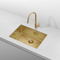 Retto 650mm x 450mm x 230mm Stainless Steel Sink | Brushed Brass (gold) |