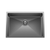 Retto 650mm x 450mm x 230mm Stainless Steel Sink | Brushed Gun Metal (black) |