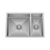 Retto 675mm x 450mm x 230mm Stainless Steel Sink and a half | Brushed Nickel |