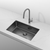 Retto 750mm x 450mm x 230mm Stainless Steel Sink | Brushed Gun Metal (black) |