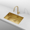 Retto 750mm x 450mm x 230mm Stainless Steel Sink | Brushed Brass (gold) |
