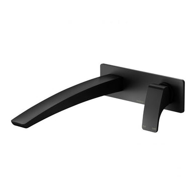 Phoenix Rush Basin/ Bath Wall Mixer Set 230mm | Matte Black |
