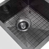 Retto 390mm x 450mm x 230mm Stainless Steel Sink, Brushed Gunmetal (Black)