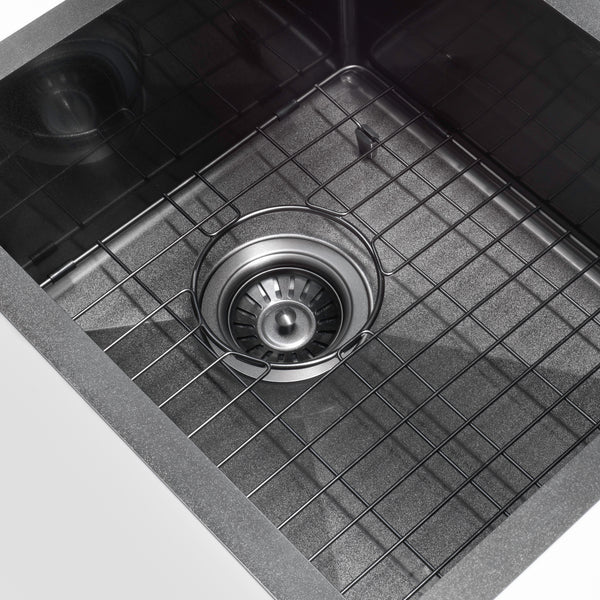 Retto 450mm x 450mm x 230mm Stainless Steel Sink | Brushed Gun Metal (black) |