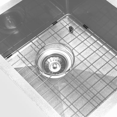 Retto 450mm x 450mm x 230mm Stainless Steel Sink | Brushed Nickel |