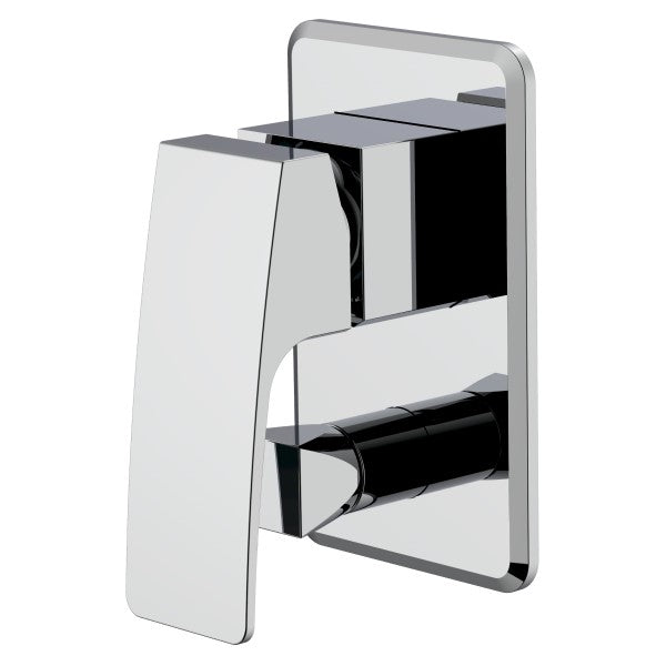 Retto Square Wall Diverter Mixer | Chrome |