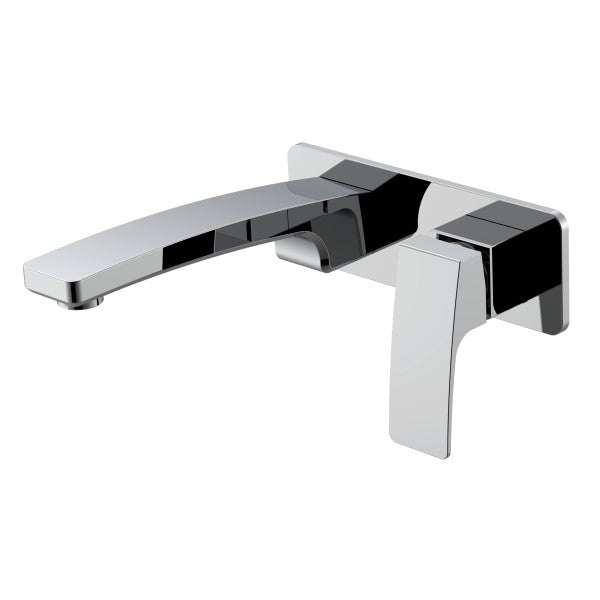 Retto Wall Mounted Basin / Bath Mixer with Spout | Chrome |