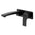 Retto Square Wall Mounted Basin / Bath Mixer with Spout | Matte Black |
