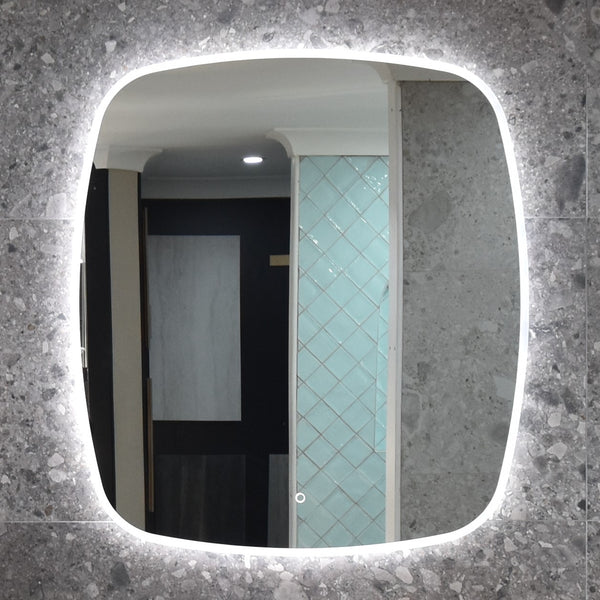Riri Oblong LED Mirror with Frosted Glass Border and Demister | 9 sizes available, from 400mm to 1500mm |