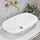 Rolo 630mm Artificial Stone Above-Counter Basin, Matte White