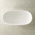 Egg Oval 1400mm Freestanding Bath, Gloss White