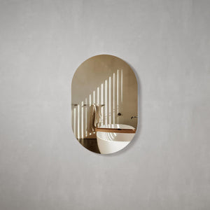 Pill Oval 600mm x 900mm Frameless Mirror with Polished Edge