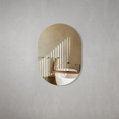 *Clearance* Pill Oval 700mm x 1000mm Frameless Mirror with Polished Edge