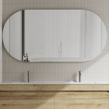 Pill Oval Frameless Mirror with Polished Edge | 15 sizes available, from 400mm to 1800mm |