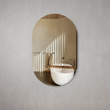 Pill Oval Frameless Mirror with Polished Edge | 15 sizes available, from 400mm to 1800mm |